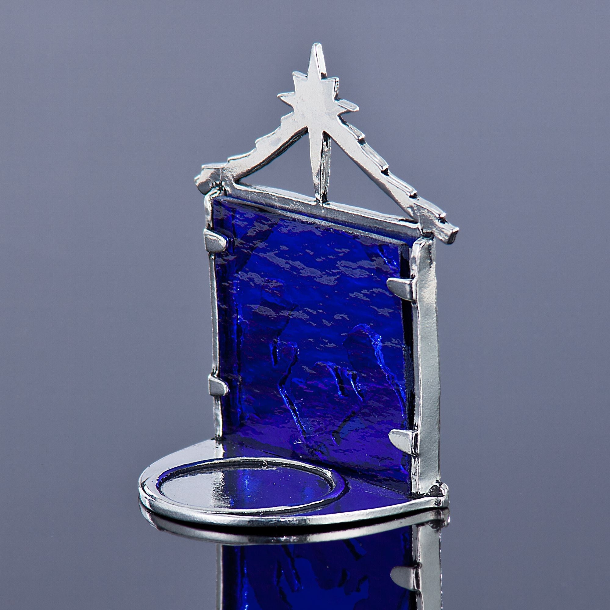 Pewter Nativity Tealight Holder (Preorder)