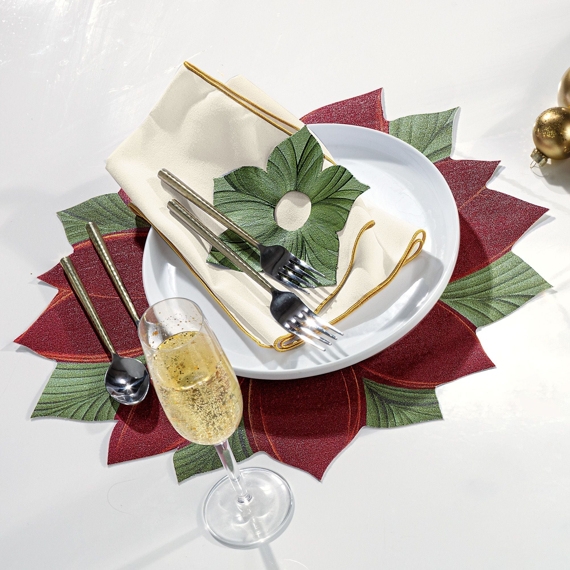 Christmas Poinsettia Place Setting (Preorder)