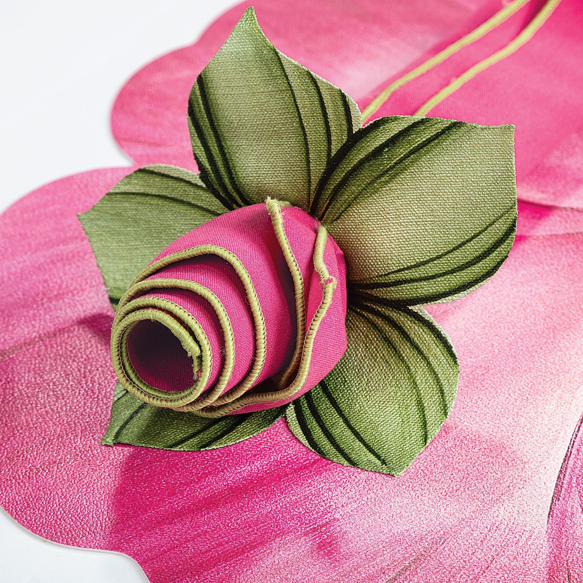 Pink Pansy Placemat Setting