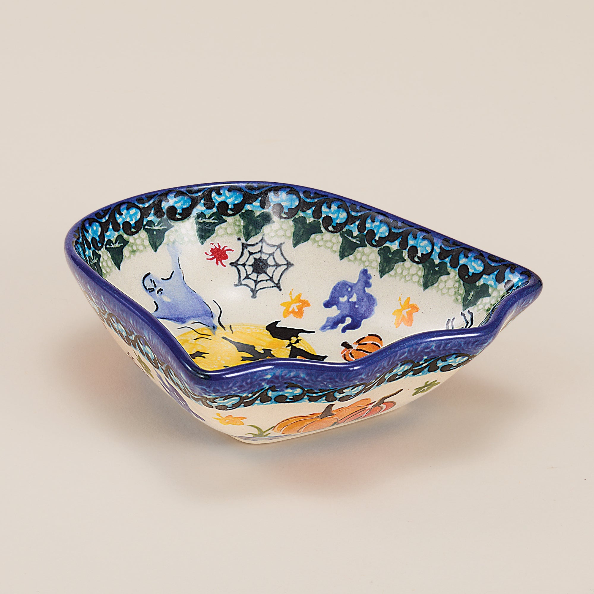Polish Pottery Magic Moonlight Ghost Bowl (Preorder)