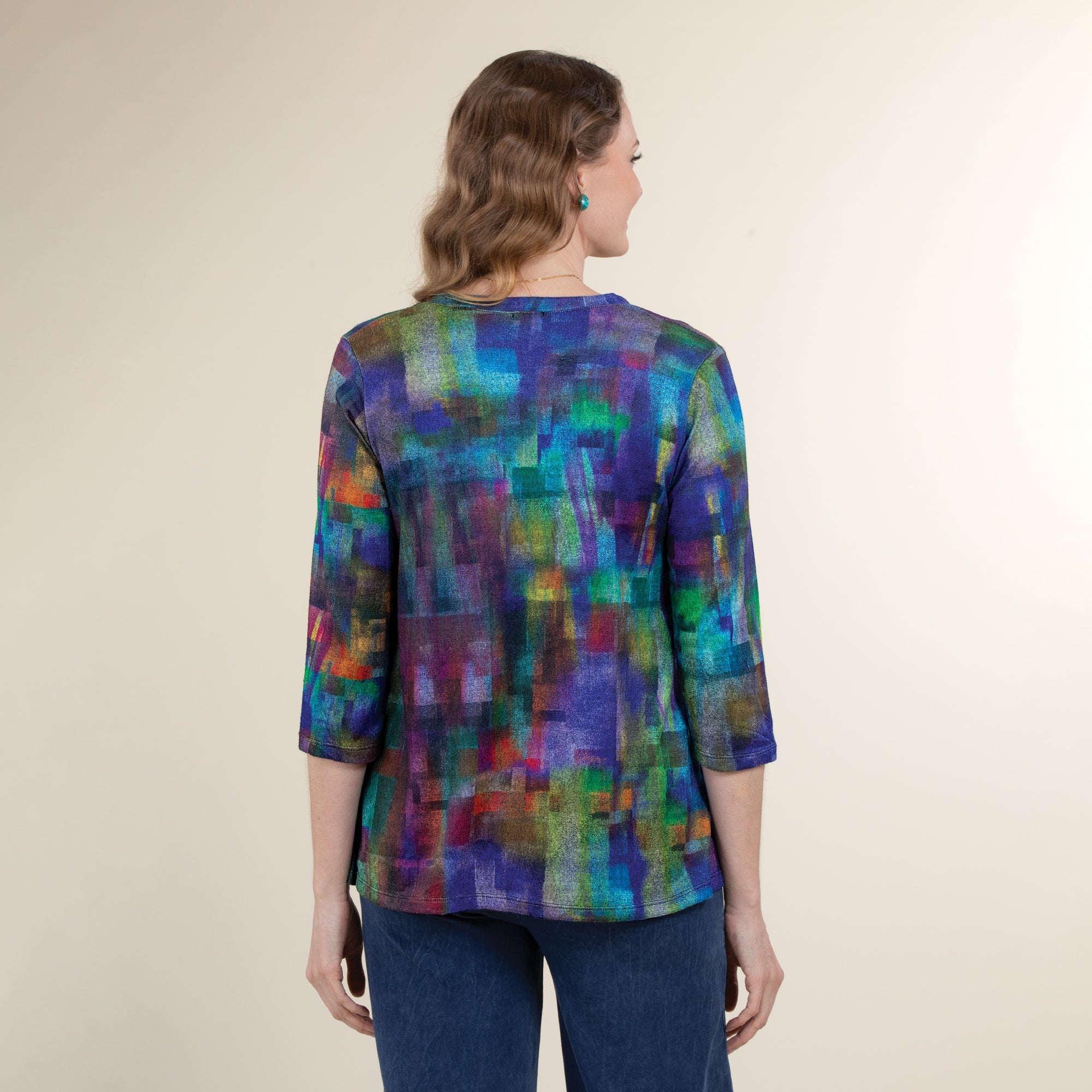 Geometric Watercolors Blouse