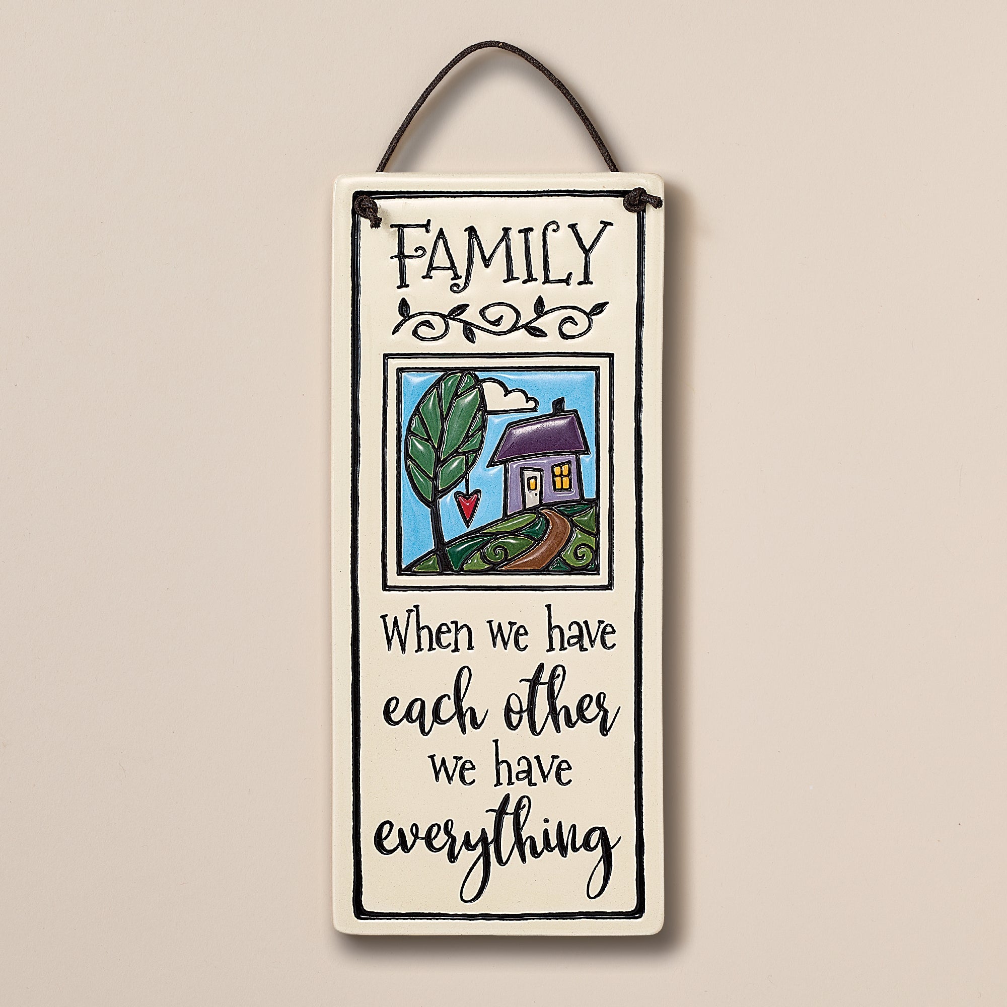 Family Ceramic Wall Plaque