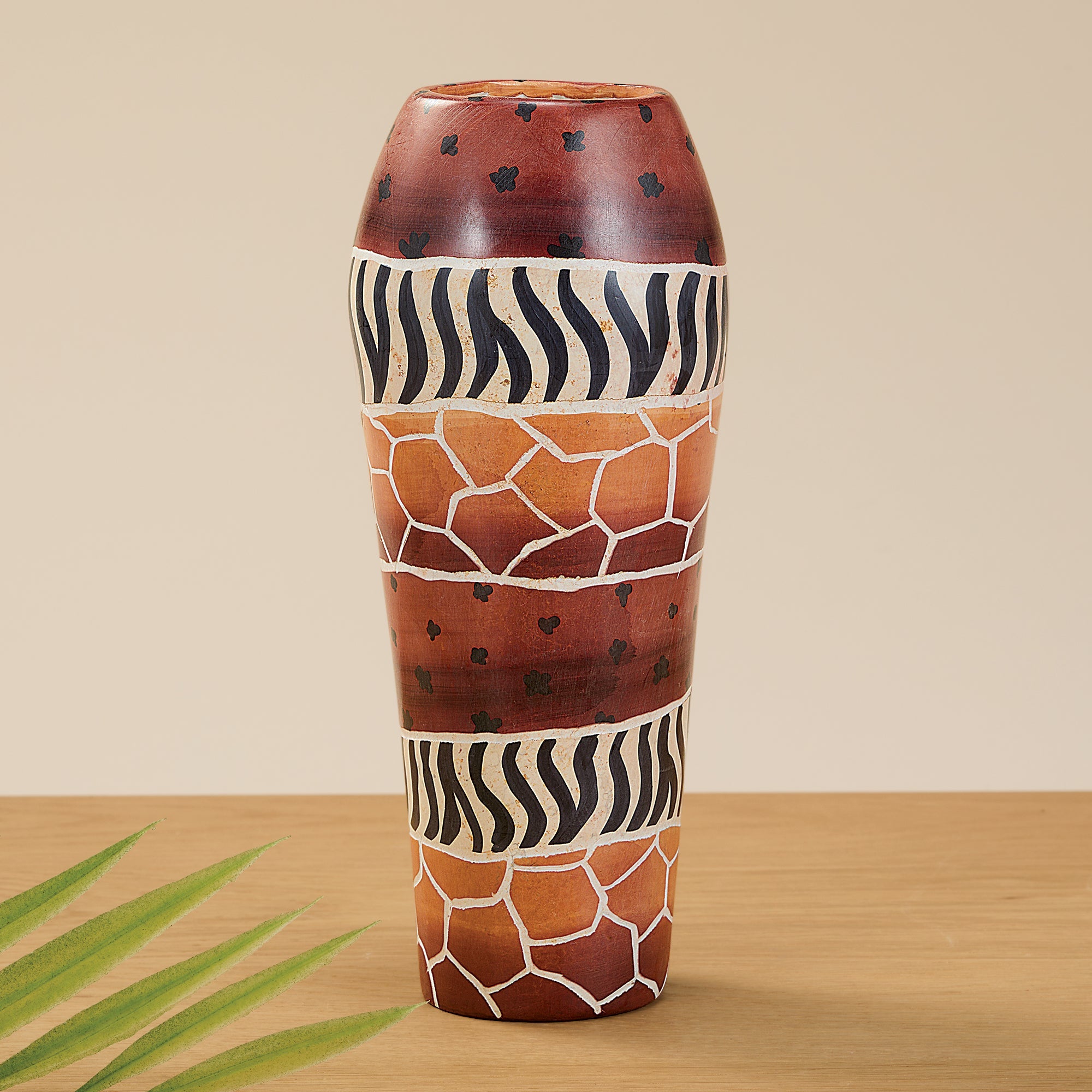 Safari Striped Tall Vase (Preorder)