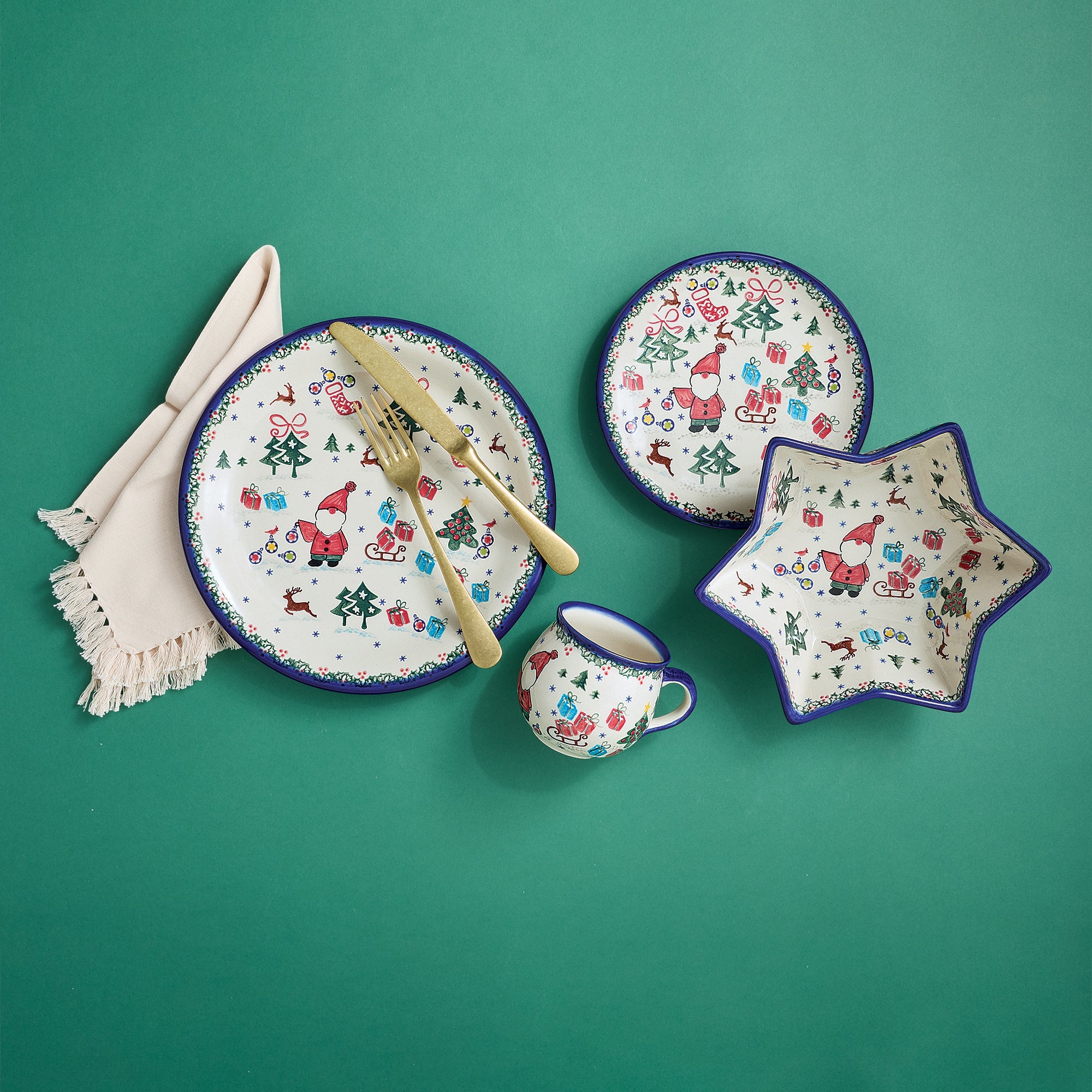 Polish Pottery Holly Jolly Small Plate (Preorder)