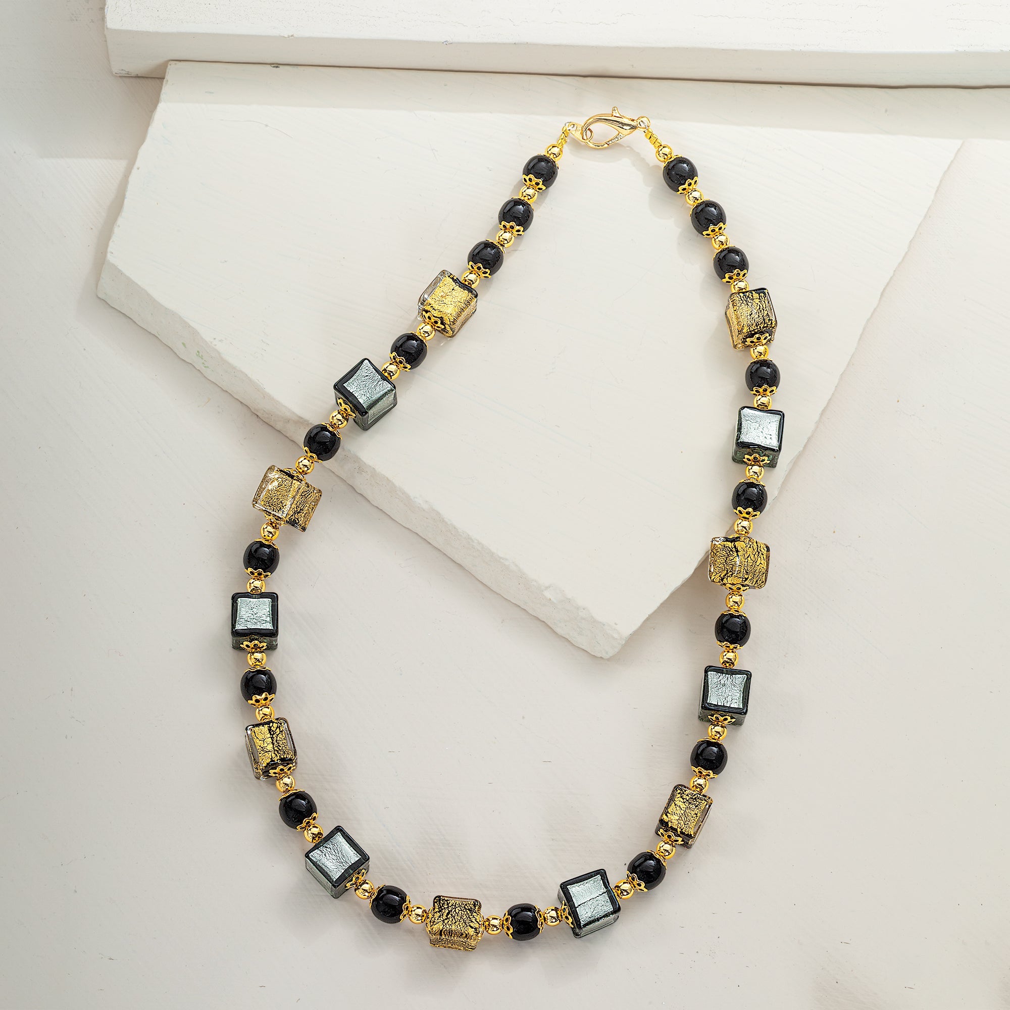 Murano Glass Cubi Scintillanti Necklace
