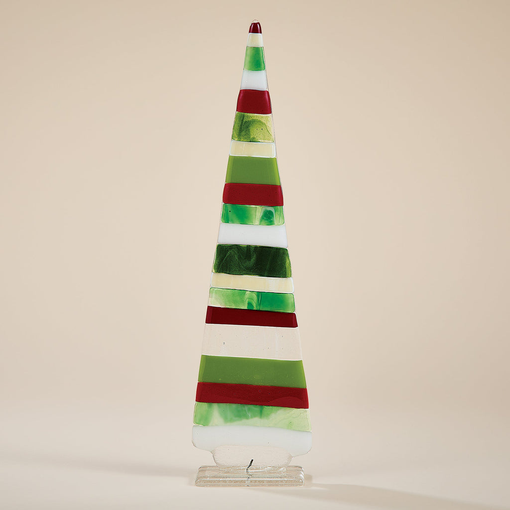Fused Glass Large Striped Tree (Preorder)