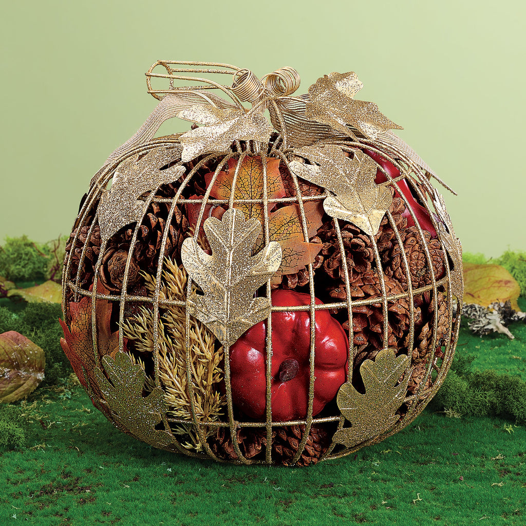 Harvest Hollow Wire Potpourri Pumpkin