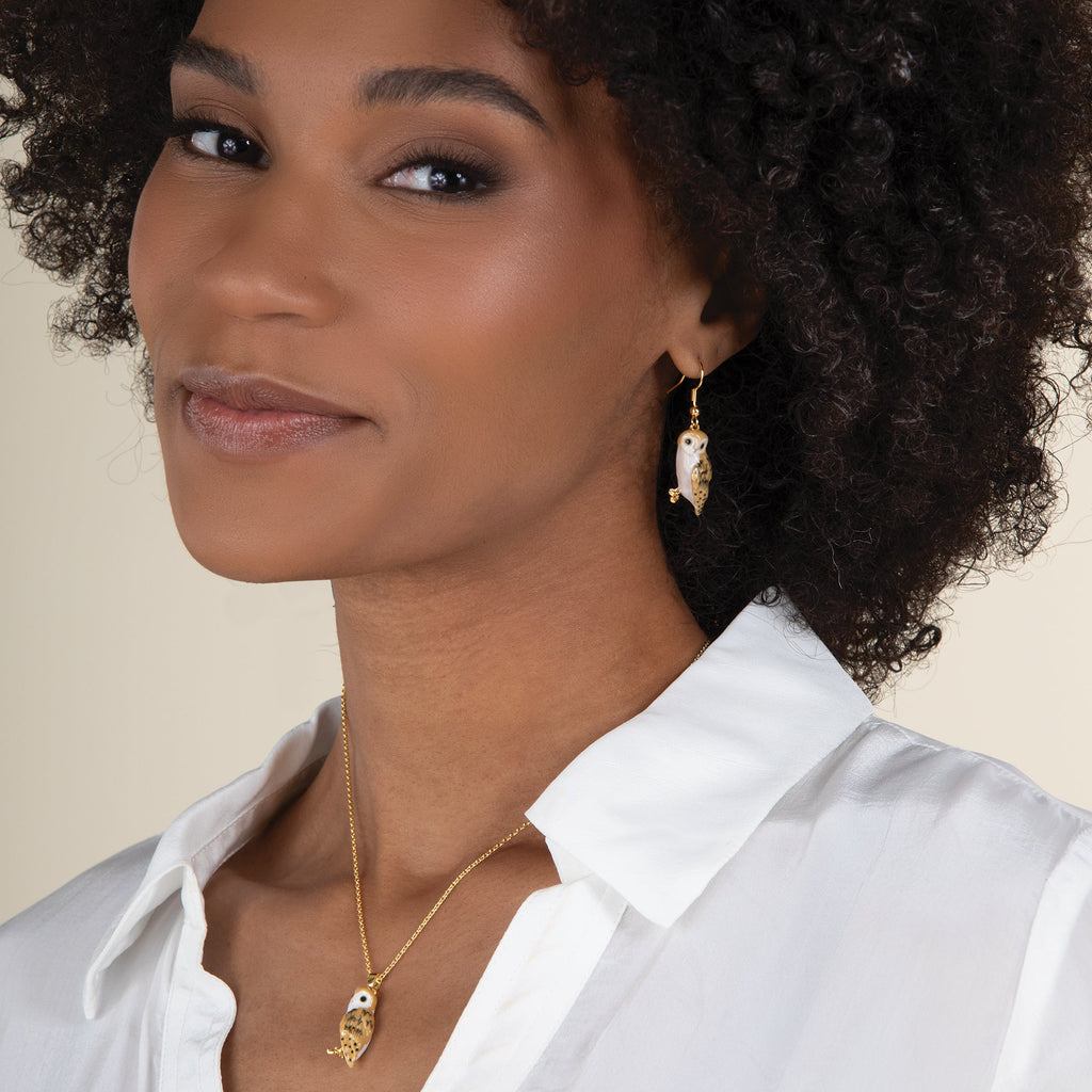 Wildlife Charm Owl Earrings