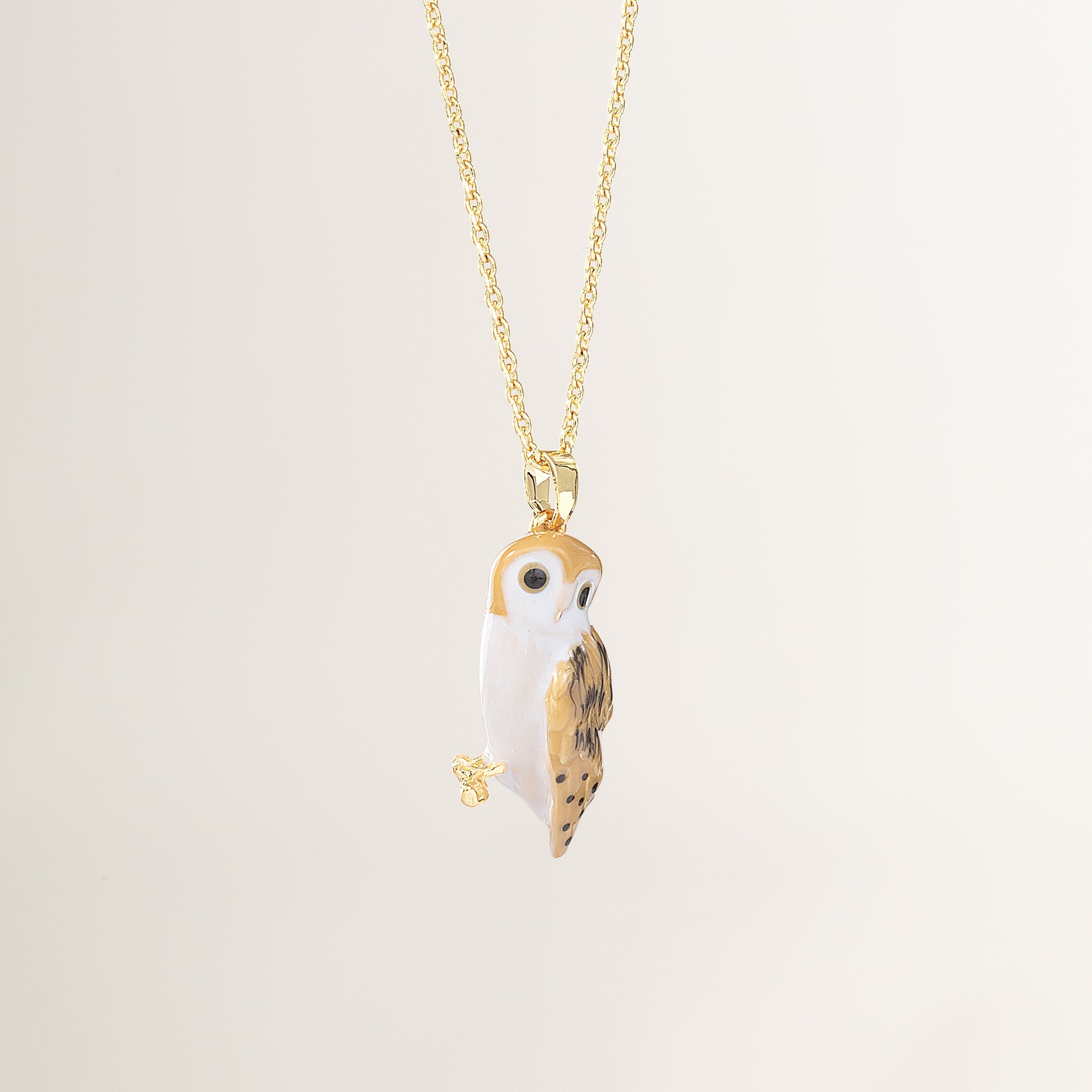 Wildlife Charm Owl Pendant Necklace