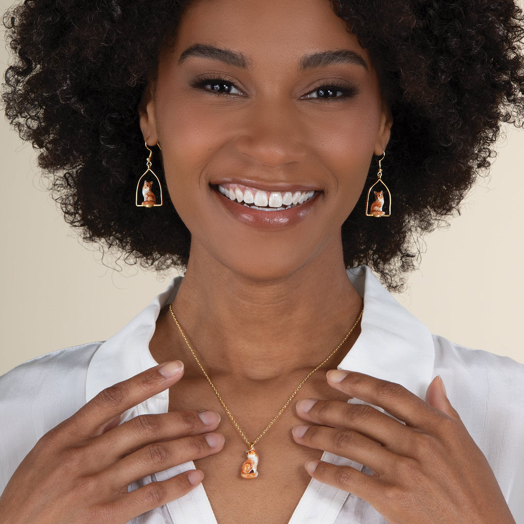 Wildlife Charm Fox Earrings