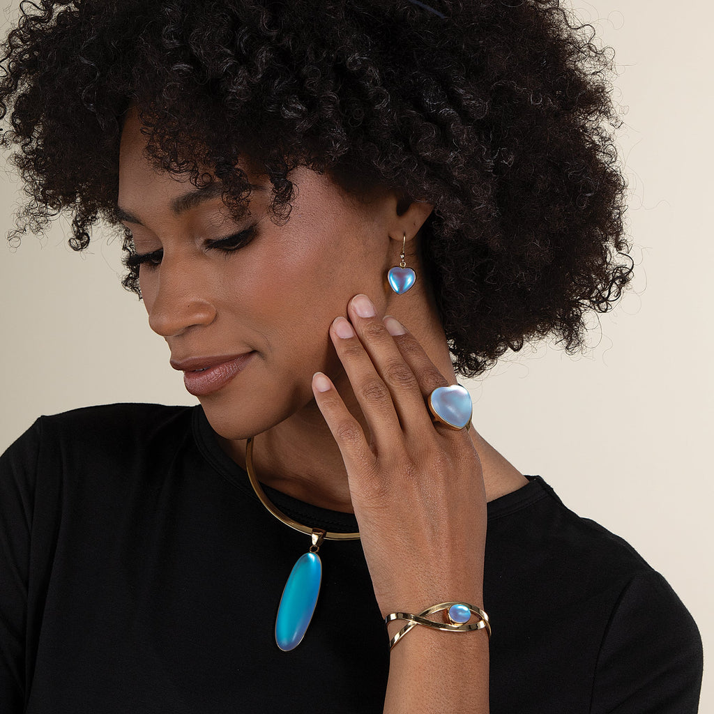 The Glow Within Luminite Heart Adjustable Ring