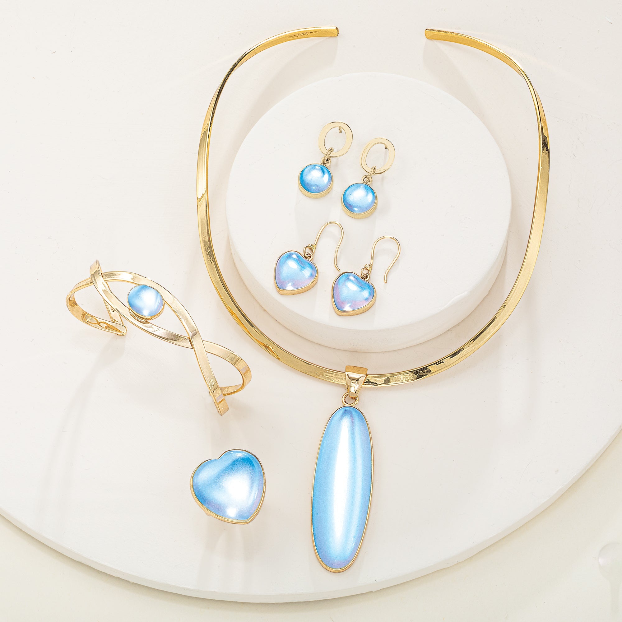 The Glow Within Luminite Heart Earrings
