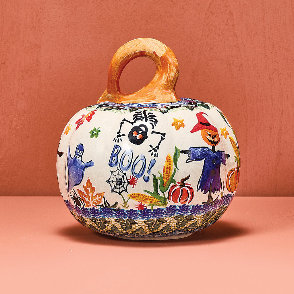 Polish Pottery Magic Moonlight Mini Pumpkin (Preorder)