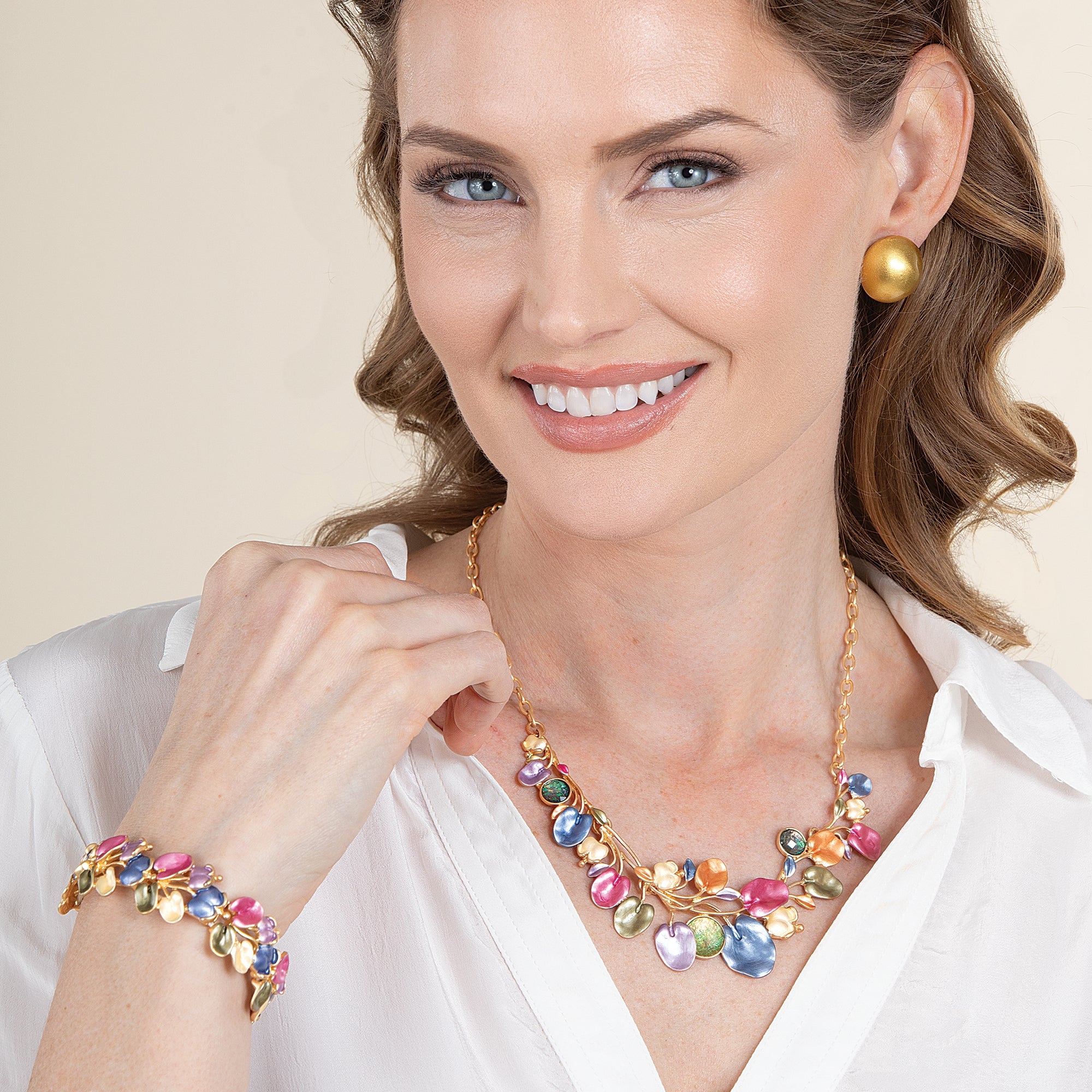 Precious Petals Bib Necklace