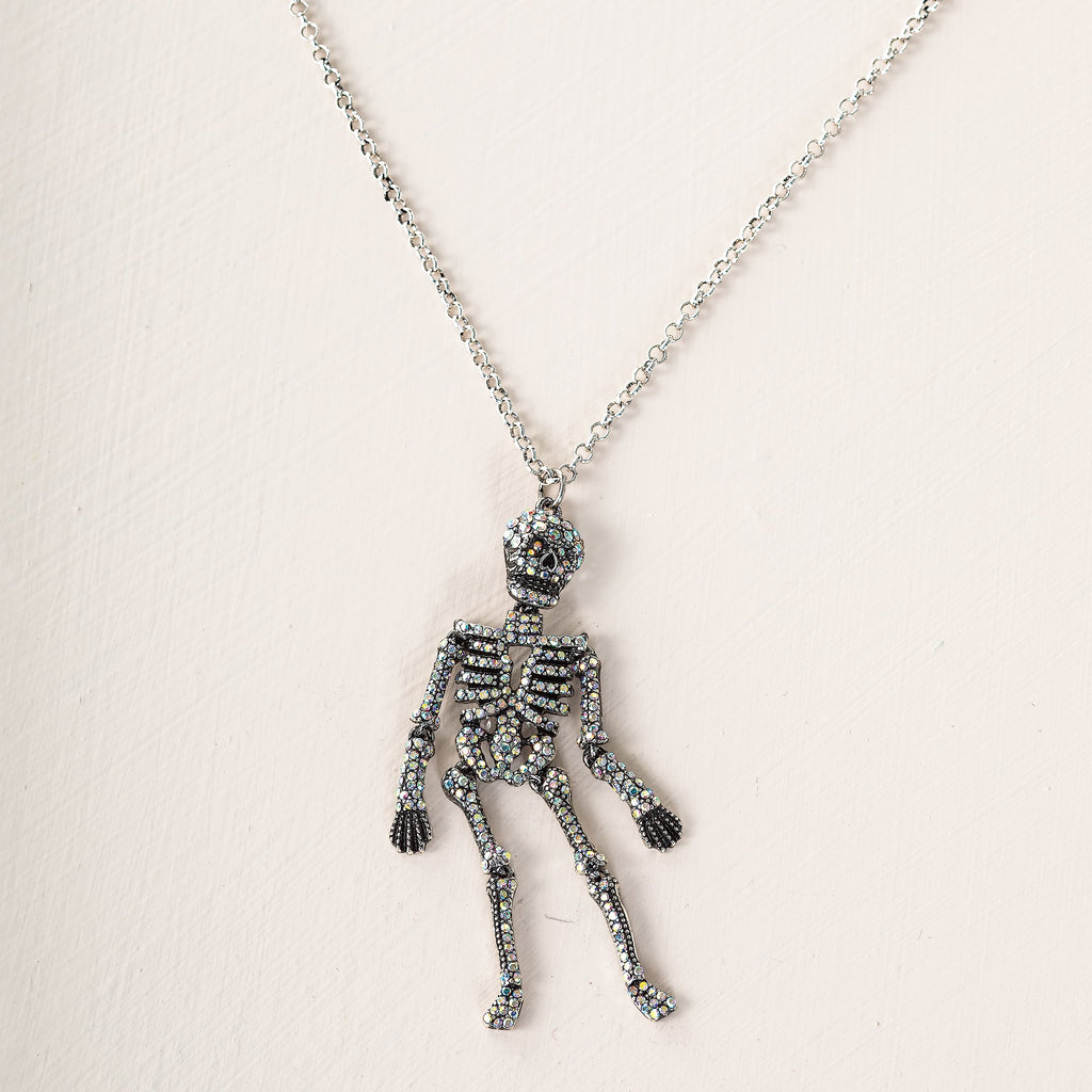 Sparkling Skeleton Pendant Necklace