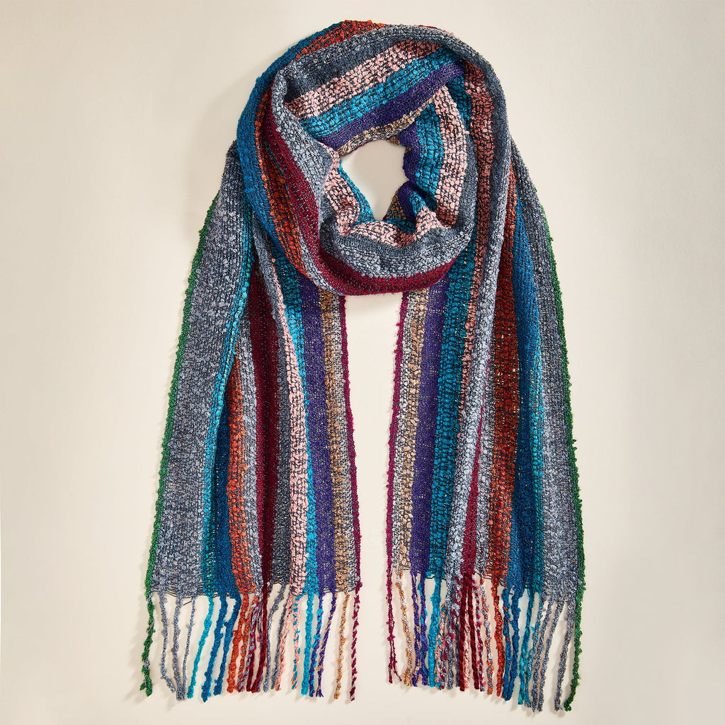 Gemstone Striped Alpaca Scarf (Preorder)