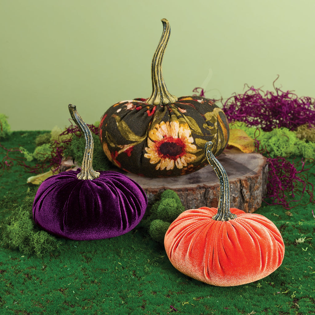 Tangerine Velvet Pumpkin
